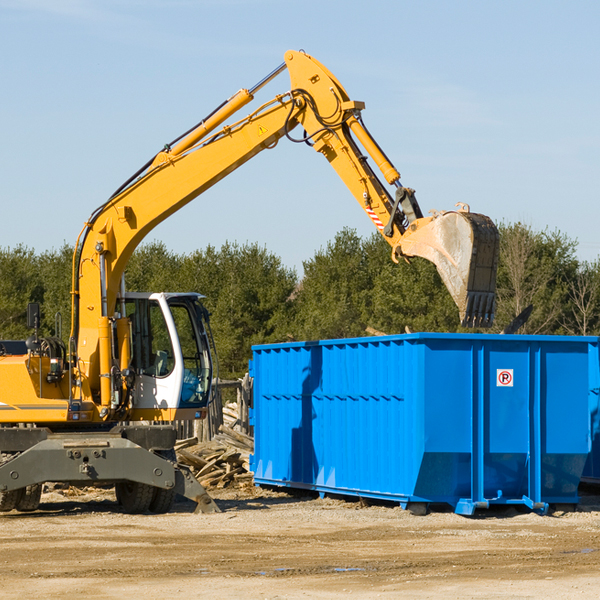 what size residential dumpster rentals are available in Orange County NY